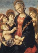 Sandro Botticelli, Madonna and Child,with the Young St.John and Two Angels